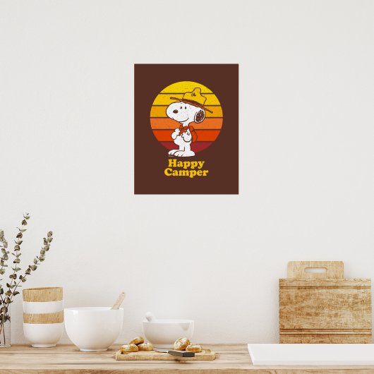 Snoopy | Beagle Scout - Happy Camper Poster (Küche)