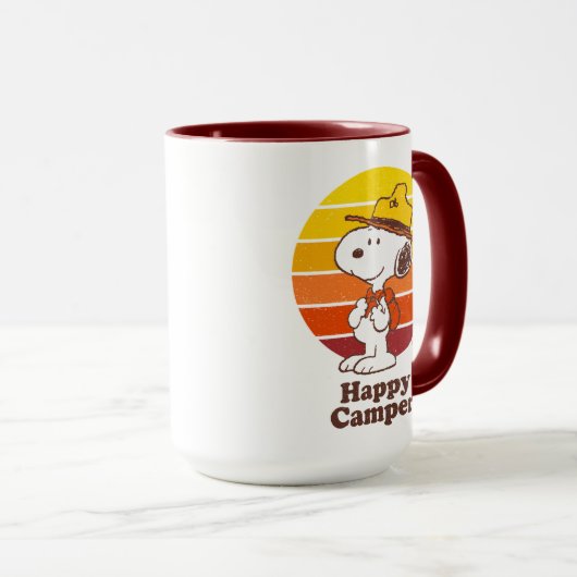 Snoopy | Beagle Scout - Happy Camper Tasse (VorderseiteRechts)