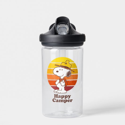 Snoopy | Beagle Scout - Happy Camper Trinkflasche (Vorne)