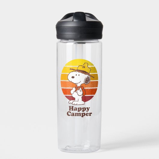 Snoopy | Beagle Scout - Happy Camper Trinkflasche (Vorderseite)