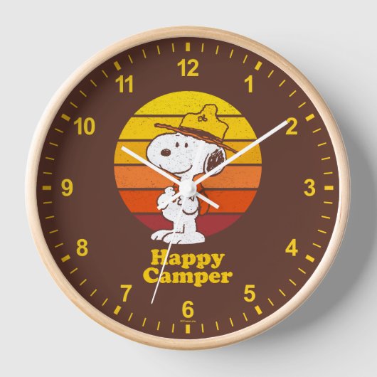 Snoopy | Beagle Scout - Happy Camper Uhr (Vorderseite)