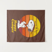 Snoopy | Beagle Scout - Happy Camper Wandteppich (Vorderseite (Horizontal))