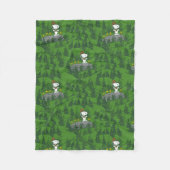 Snoopy Beagle Scout Hiking Pattern Fleecedecke (Vorderseite)