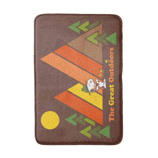 Snoopy | Beagle Scout - The Great Outdoor Badematte (Vorderseite Vertikal)