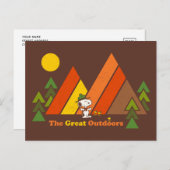 Snoopy | Beagle Scout - The Great Outdoor Postkarte (Vorne/Hinten)