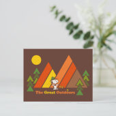 Snoopy | Beagle Scout - The Great Outdoor Postkarte (Stehend Vorderseite)
