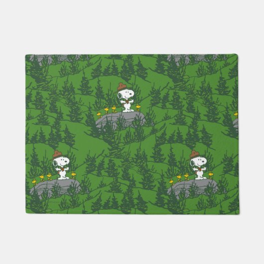 Snoopy Beagle Scout Wandermuster Fußmatte (Vorderseite)