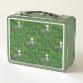 Snoopy Beagle Scout Wandermuster Metall Brotdose (Rückseite)