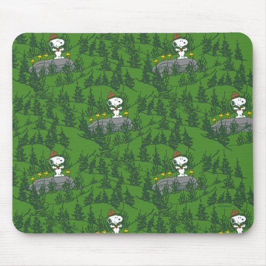 Snoopy Beagle Scout Wandermuster Mousepad (Vorne)