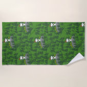 Snoopy Beagle Scout Wandermuster Strandtuch (Vorderseite)