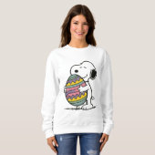 Snoopy beim Eierlegen Sweatshirt (Vorne ganz)