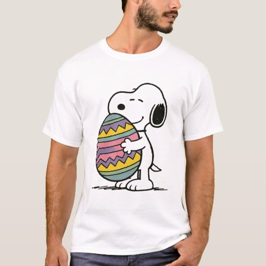 Snoopy beim Eierlegen T-Shirt (Vorderseite)