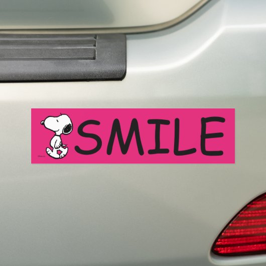 Snoopy Black & Magenta Autoaufkleber (Auf Auto)