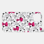 Snoopy Black & Magenta Pattern Case-Mate iPhone Hülle (Rückseite (Horizontal))