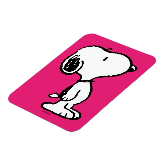 Snoopy Black & Magenta Pattern Magnet (Linke Seite)