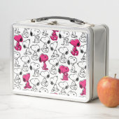 Snoopy Black & Magenta Pattern Metall Brotdose (Beispiel)