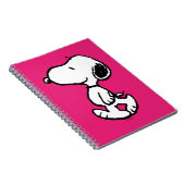 Snoopy Black & Magenta Pattern Notizblock (Rechte Seite)