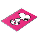 Snoopy Black & Magenta Pattern Notizblock (Linke Seite)