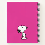 Snoopy Black & Magenta Pattern Notizblock (Rückseite)