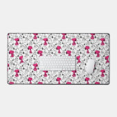 Snoopy Black & Magenta Pattern Schreibtischunterlage (Tastatur & Maus)