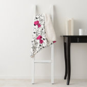 Snoopy Black & Magenta Pattern Sherpadecke (Beispiel)