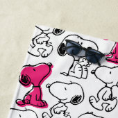 Snoopy Black & Magenta Pattern Strandtuch (Beispiel)