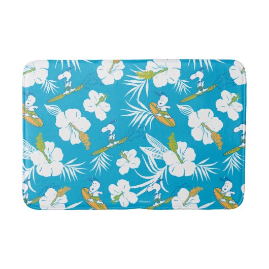 Snoopy Brooklyn Beach Pattern Badematte (Vorderseite)
