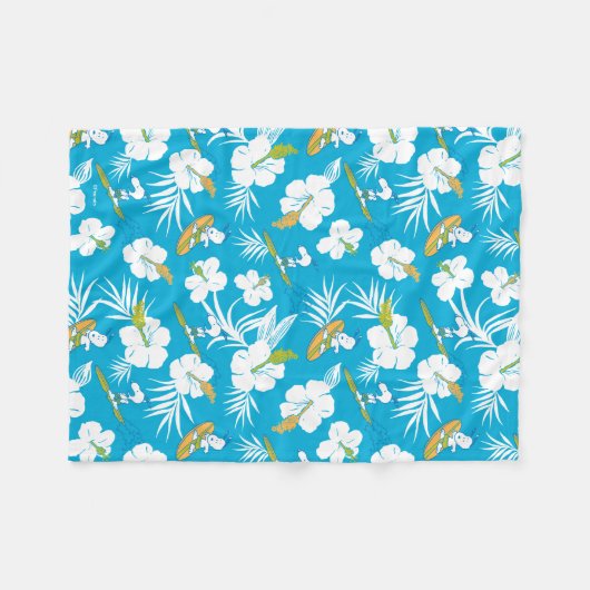 Snoopy Brooklyn Beach Pattern Fleecedecke (Vorderseite (Horizontal))