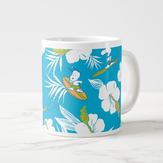 Snoopy Brooklyn Beach Pattern Jumbo-Tasse (Vorderseite Rechts)