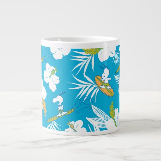 Snoopy Brooklyn Beach Pattern Jumbo-Tasse (Vorderseite)