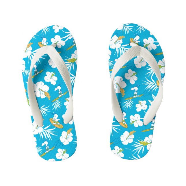 Snoopy Brooklyn Beach Pattern Kinderbadesandalen (Fußbett)
