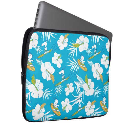 Snoopy Brooklyn Beach Pattern Laptopschutzhülle (Vorne Rechts)