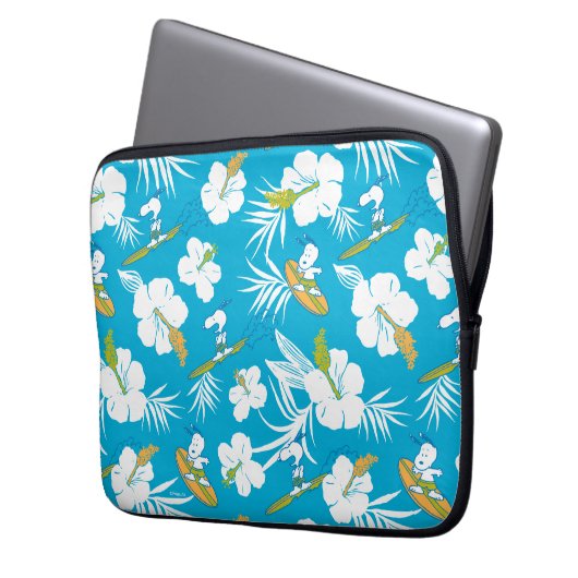 Snoopy Brooklyn Beach Pattern Laptopschutzhülle (Vorderseite Links)