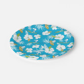 Snoopy Brooklyn Beach Pattern Pappteller (Schrägansicht)