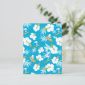 Snoopy Brooklyn Beach Pattern Postkarte (Stehend Vorderseite)