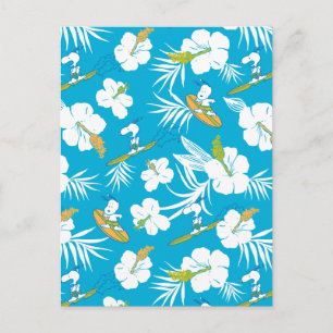 Snoopy Brooklyn Beach Pattern Postkarte