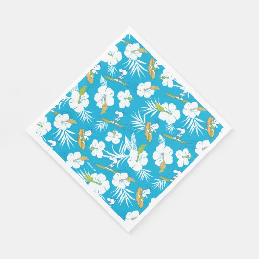 Snoopy Brooklyn Beach Pattern Serviette (Ecke)