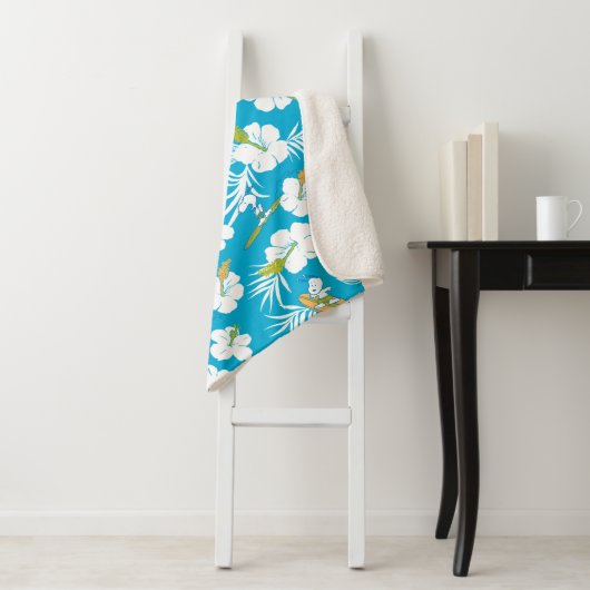 Snoopy Brooklyn Beach Pattern Sherpadecke (Beispiel)