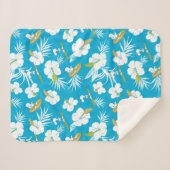 Snoopy Brooklyn Beach Pattern Sherpadecke (Vorderseite (Horizontal))