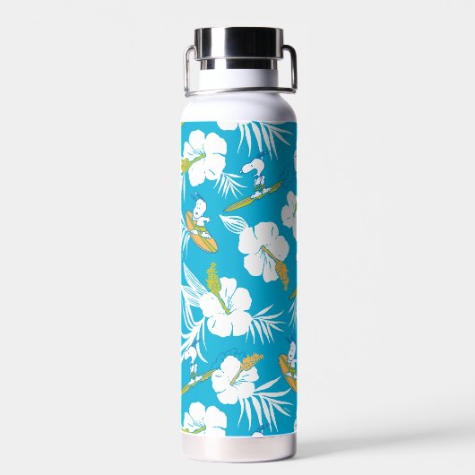 Snoopy Brooklyn Beach Pattern Trinkflasche (Rückseite)