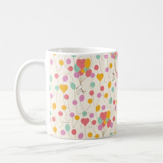 Snoopy Bunches of Balloons Pattern Kaffeetasse (Links)