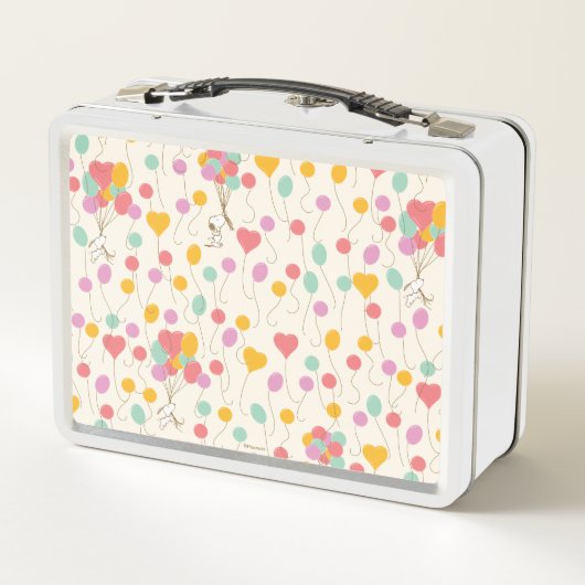 Snoopy Bunches of Balloons Pattern Metall Brotdose (Rückseite)