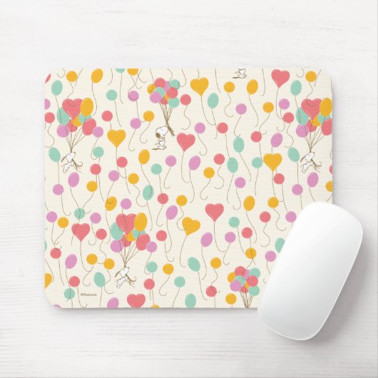 Snoopy Bunches of Balloons Pattern Mousepad (Mit Mouse)