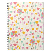 Snoopy Bunches of Balloons Pattern Notizblock (Vorderseite)