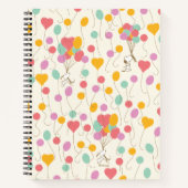 Snoopy Bunches of Balloons Pattern Notizblock (Vorderseite)