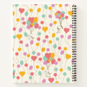 Snoopy Bunches of Balloons Pattern Notizblock (Rückseite)