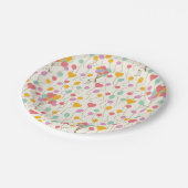 Snoopy Bunches of Balloons Pattern Pappteller (Schrägansicht)