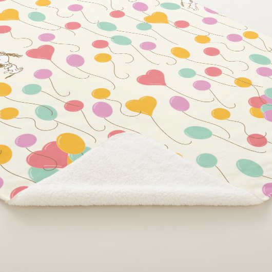 Snoopy Bunches of Balloons Pattern Sherpadecke (3/4)