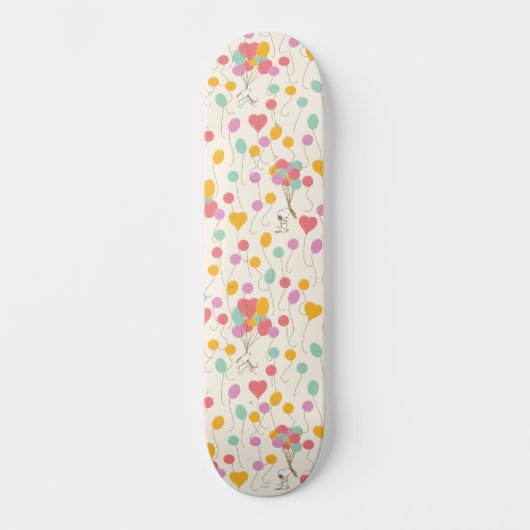 Snoopy Bunches of Balloons Pattern Skateboard (Vorderseite)