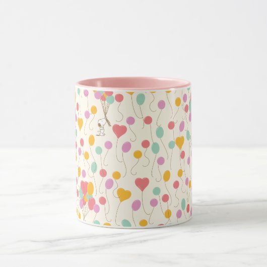 Snoopy Bunches of Balloons Pattern Tasse (Zentrum)